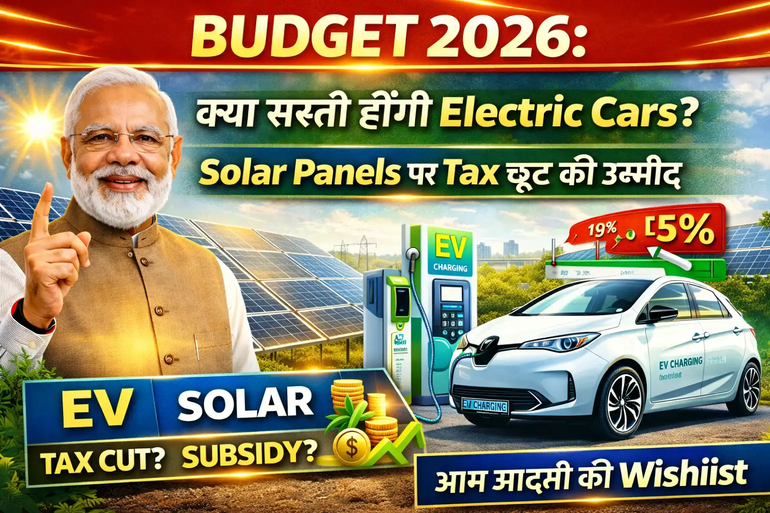 Electric Cars Solar Panels par Tax chhoot